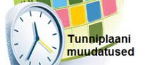 Tunniplaan muudatused